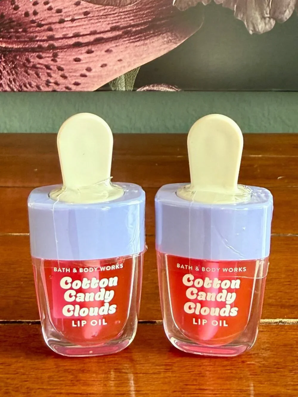 NEW 2-Pc COTTON CANDY CLOUDS Lip Oil Bath & Body Works
